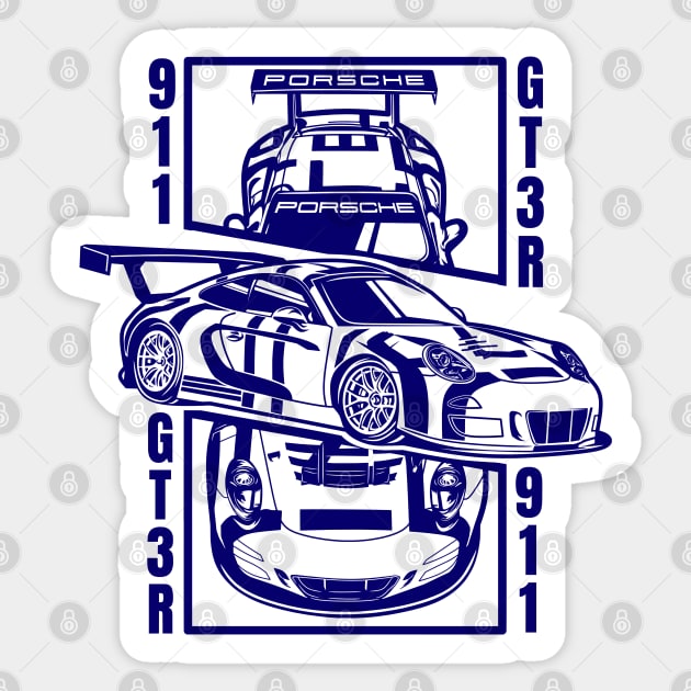 911 GT3 R Sticker by mirailecs